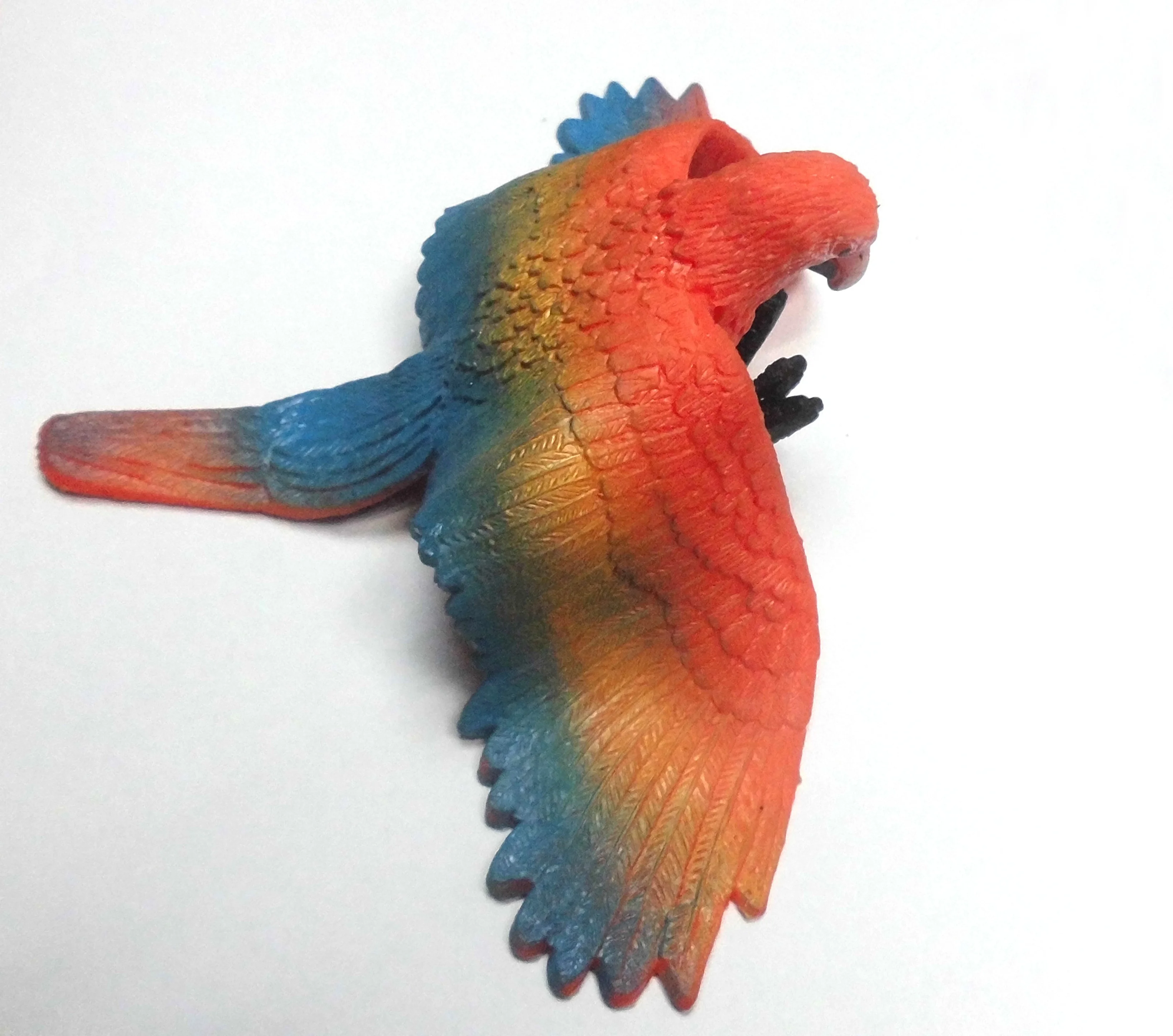 squishy stuffed animals plastic life like parrot tpr toys
