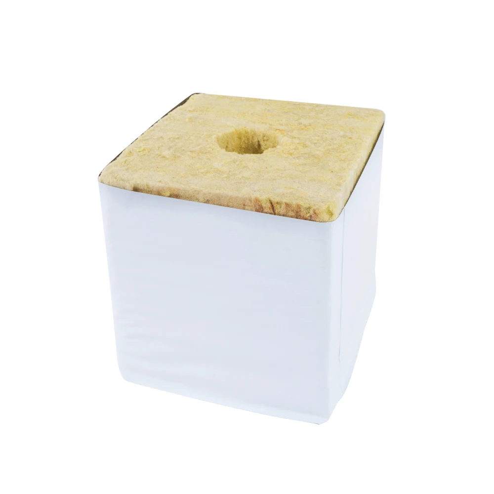 Wholesale Portable 40x40x40mm Sound Absorbing Heat Insulation Rock Wool Grow Cube for Greenhouse Plant Growing