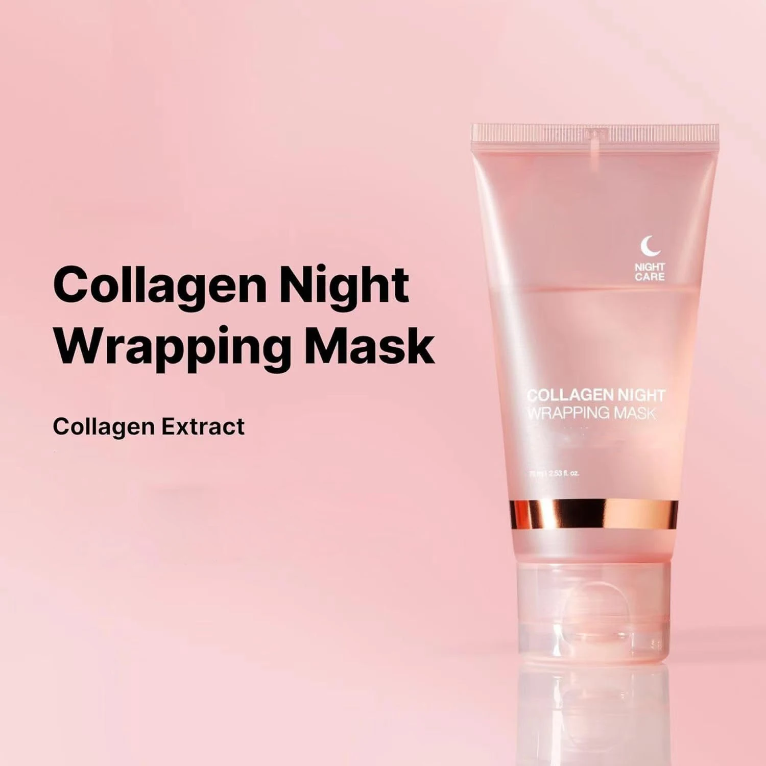 Collagen Night Wrapping Mask Reduces Wrinkles and Fine Lines Soothes and Calm Skin Firms and Lift Skin Deep Hydration