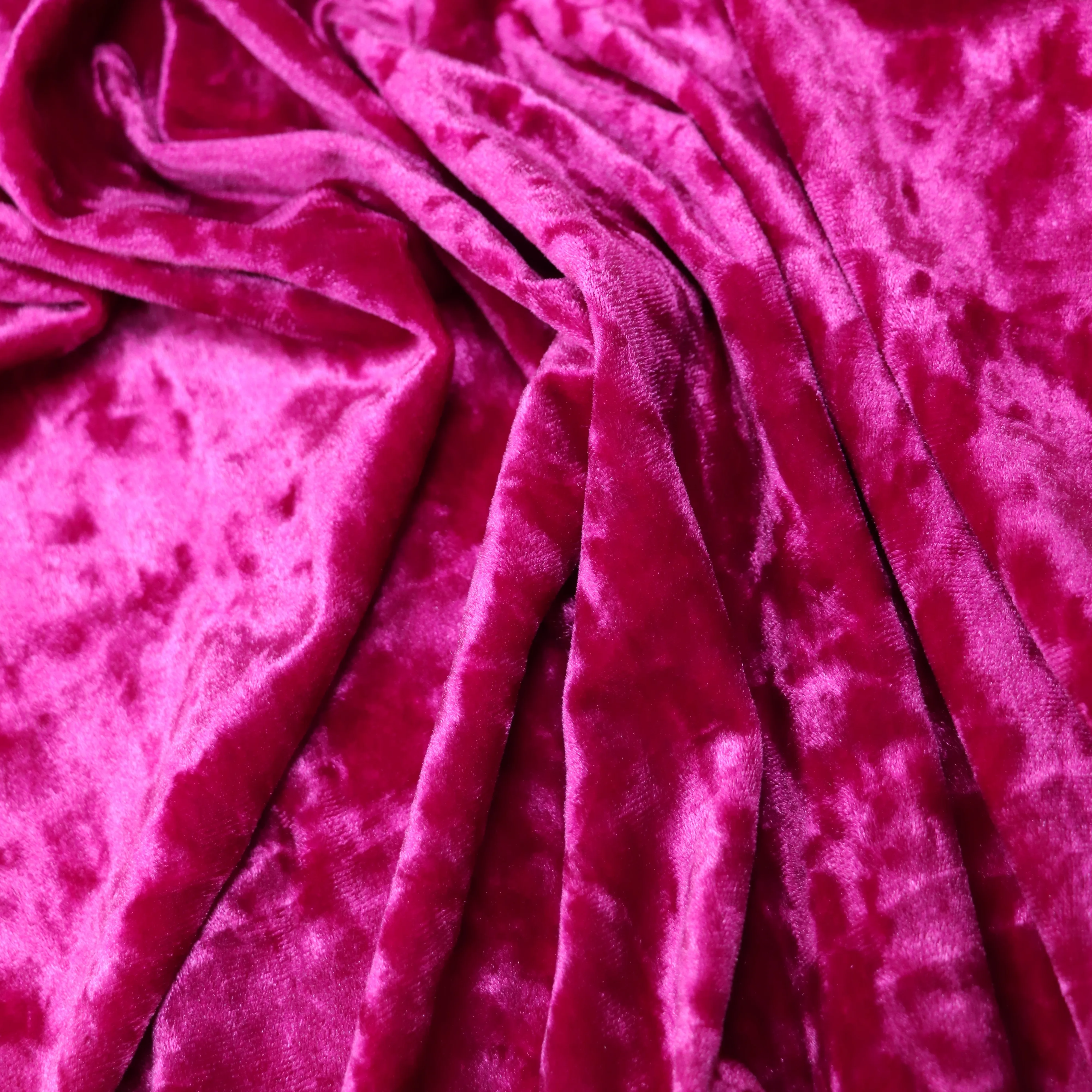 Wholesale Price Korea Ks Ice Velvet Velour Fabric With Stretch Warp Knitting For Garment