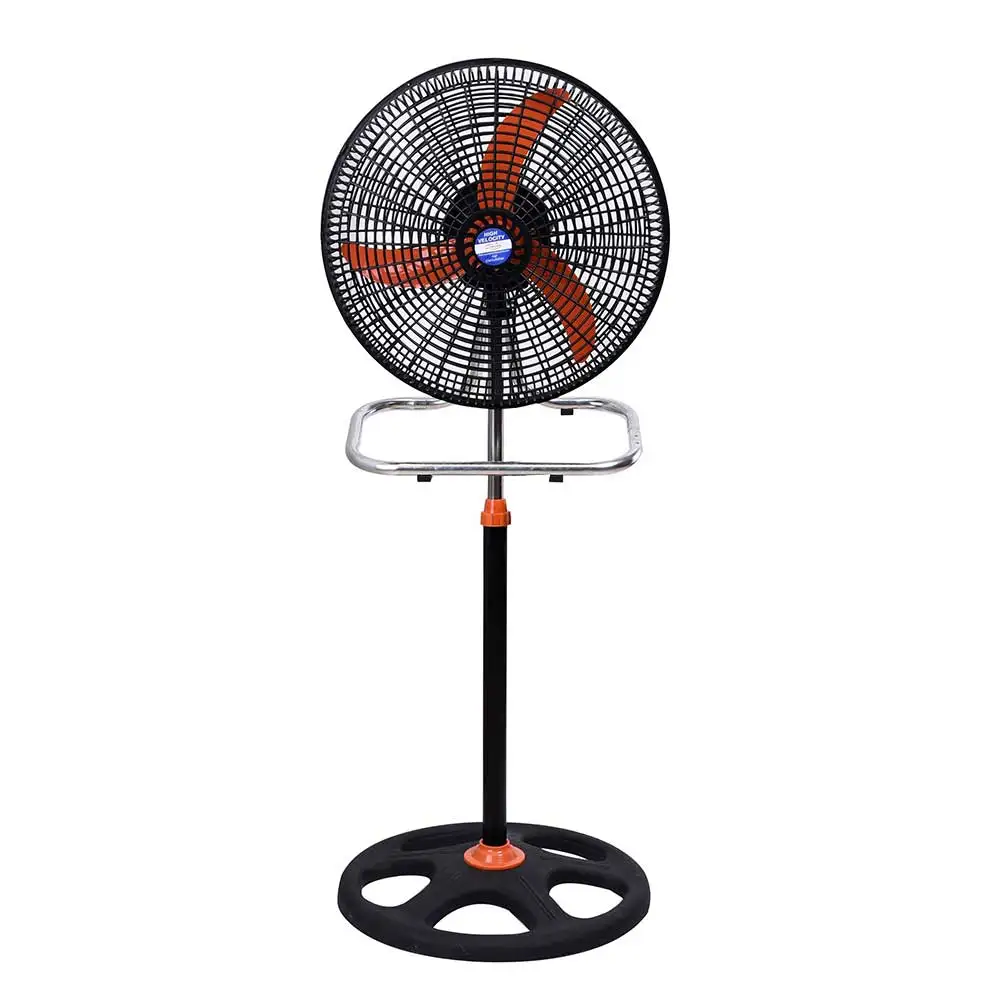 Мощный промышленный вентилятор с 5 металлическими лезвиями, циркуляция воздуха, 18 дюймов, напольный вентилятор с 3 режимами скорости