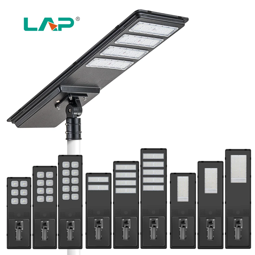 LAP High Power Modules Design Waterproof Ip65 Outdoor 40w 60w 80w Long Lifespan All In One Led Solar Street light