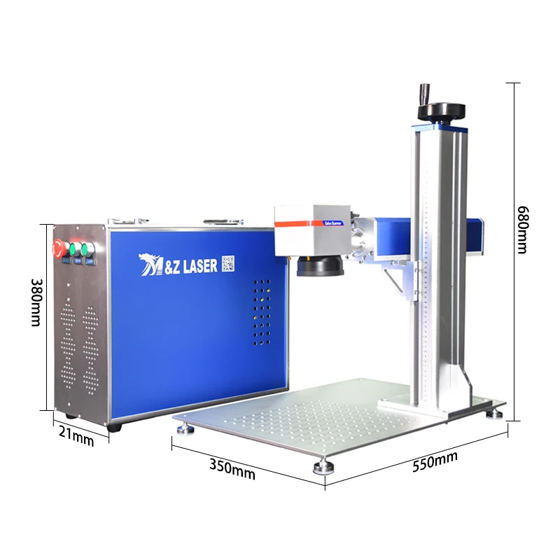 Portable 20w 30w 50w mini mopa fiber laser jewelry cutting printer marking engraving machine maquina fiber laser