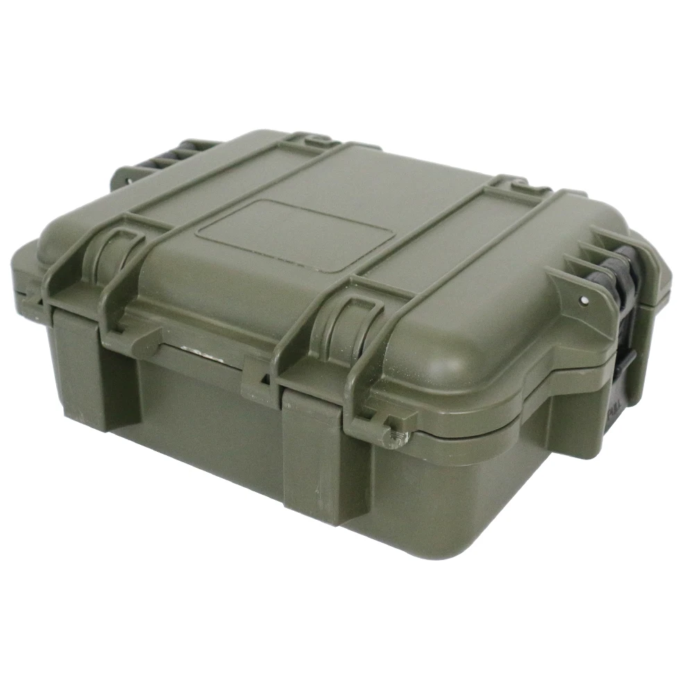 Plastic Hard Storage Case Waterproof Carrying Camera Case w/ Foam