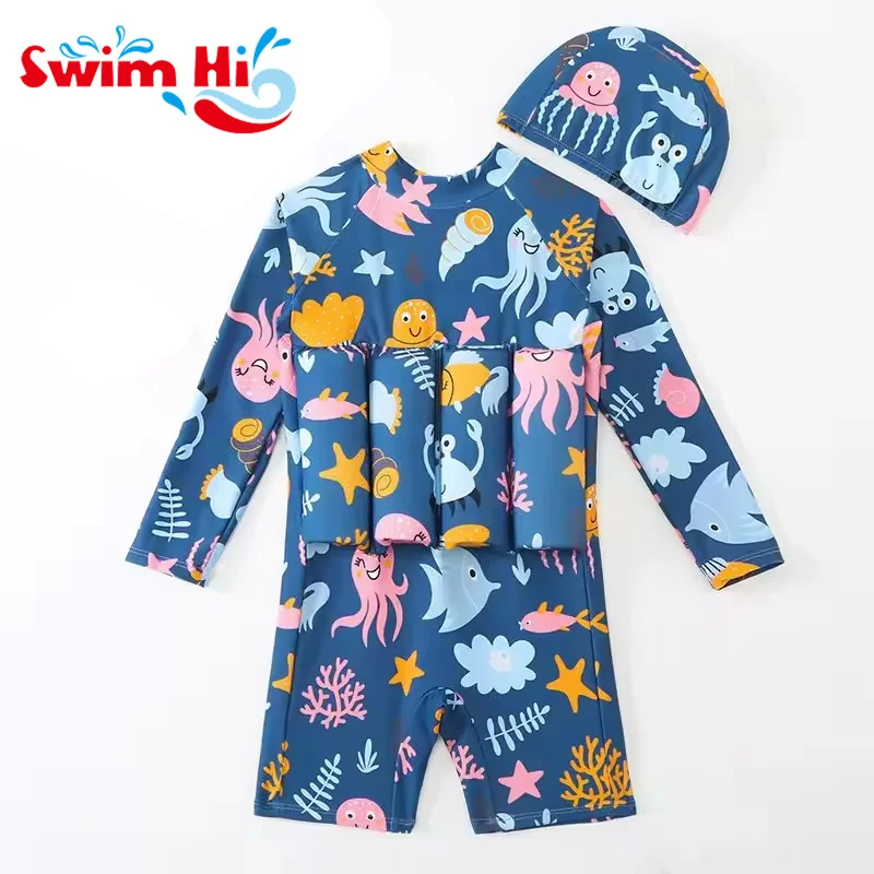 Ready To Ship Baby Swimwear For One Piece Swimsuit Float Swimming Suit Kids Children Toddlers Boys Girls Floating Swim Suit