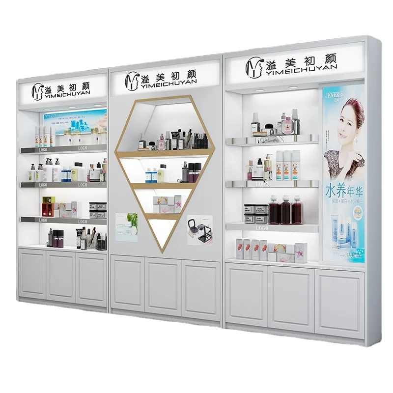 Guangdong Meicheng косметический магазин товары для спа-салонов витрина стеллаж стен с напольным шкафом и светодиодами
