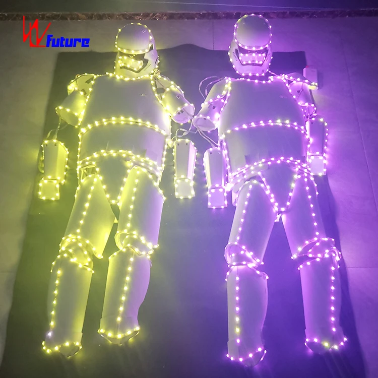 led stage luminous performance clothing costumes Robot Costume For Unisex