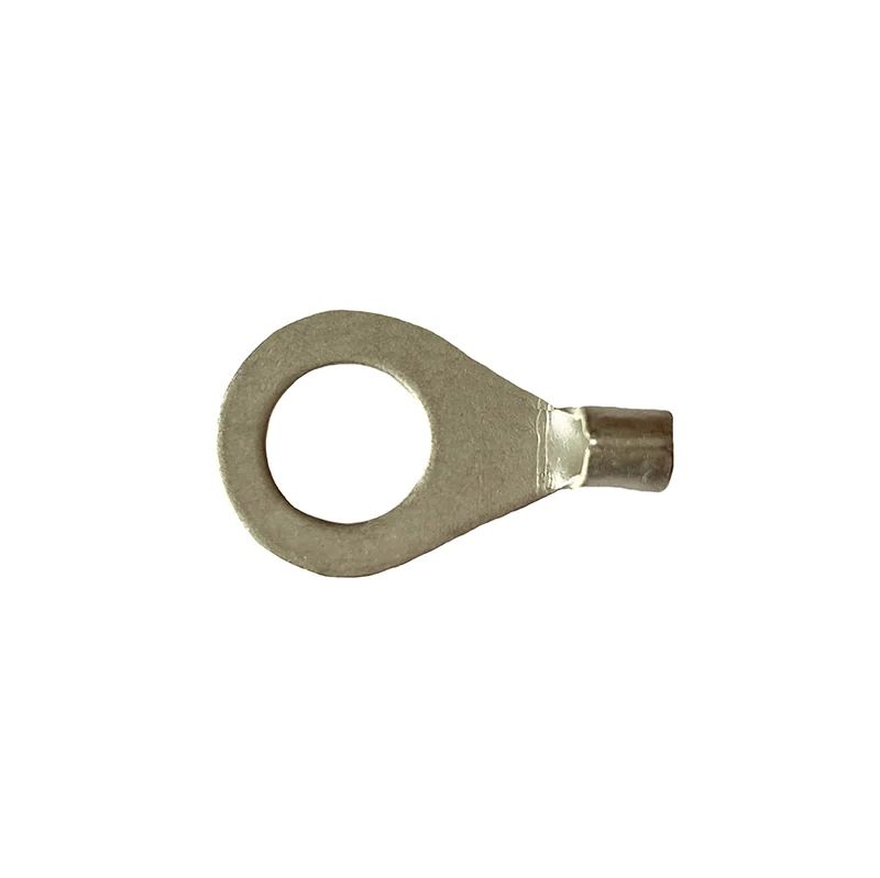 Non insulated ring type crimp terminal lugs compress type wire connector cable copper tube terminals