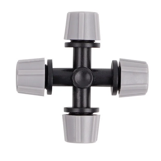 Four way mini drip fogger misting automatic water plastic impact spray low pressure nozzles micro jet water mist sprinkler