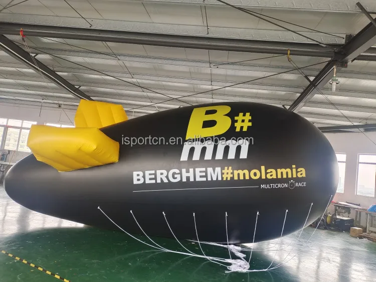 Custom made inflatable pvc airship/helium blimp outdoor/zeppelin /inflatable blimp for sale