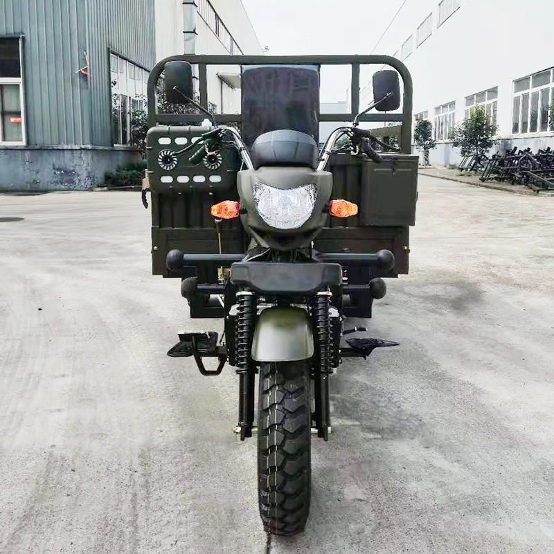 Adult gasoline petrol powered 3 wheel motorized tricycle truck