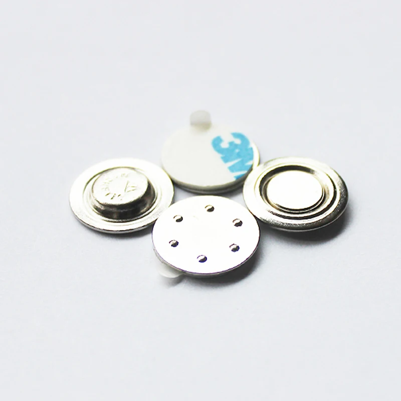Round Magnetic ID Badge Holder Reusable Blank Metal Button Badge Magnetic Name Badge Fastener Holder