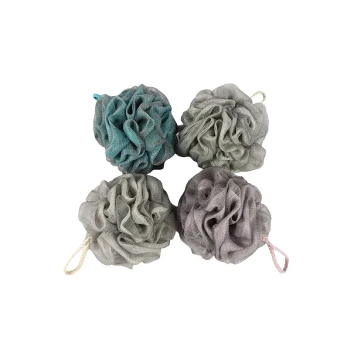 Factory Wholesale Beautiful Shower Flower Recycling PE Loofah Mesh Bathing Ball Bath Sponge