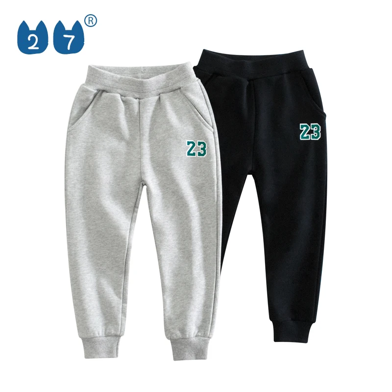 Customized Boy Long Pants 100% Cotton Terry Pants 1~10 Years Old Casual Boy Children Pants