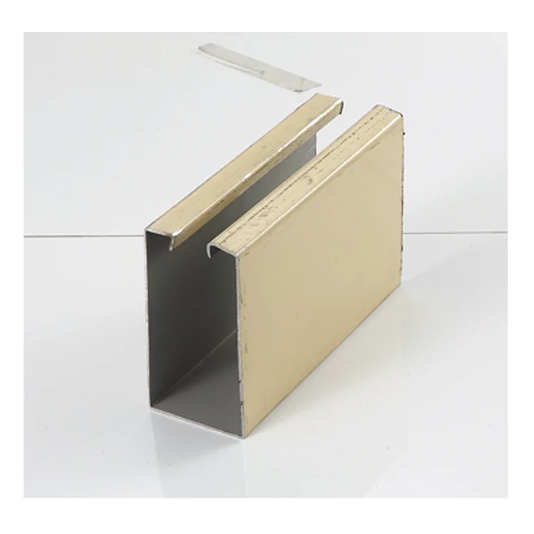 Customizable Square Roller Shutter Door Accessories Guide Groove Rail With Hook