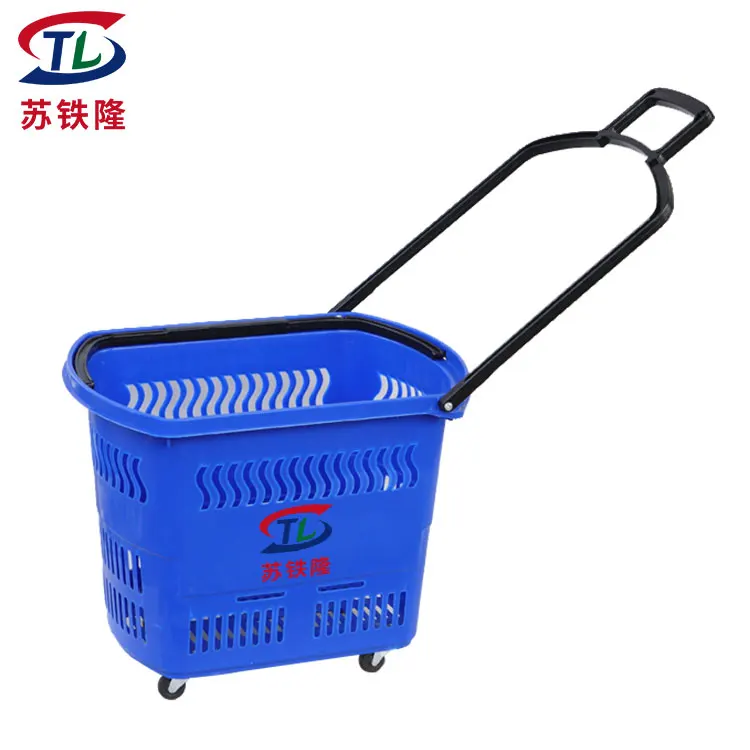 Пользовательские низкие Moq цветные тележки для супермаркета корзины покупок розничных