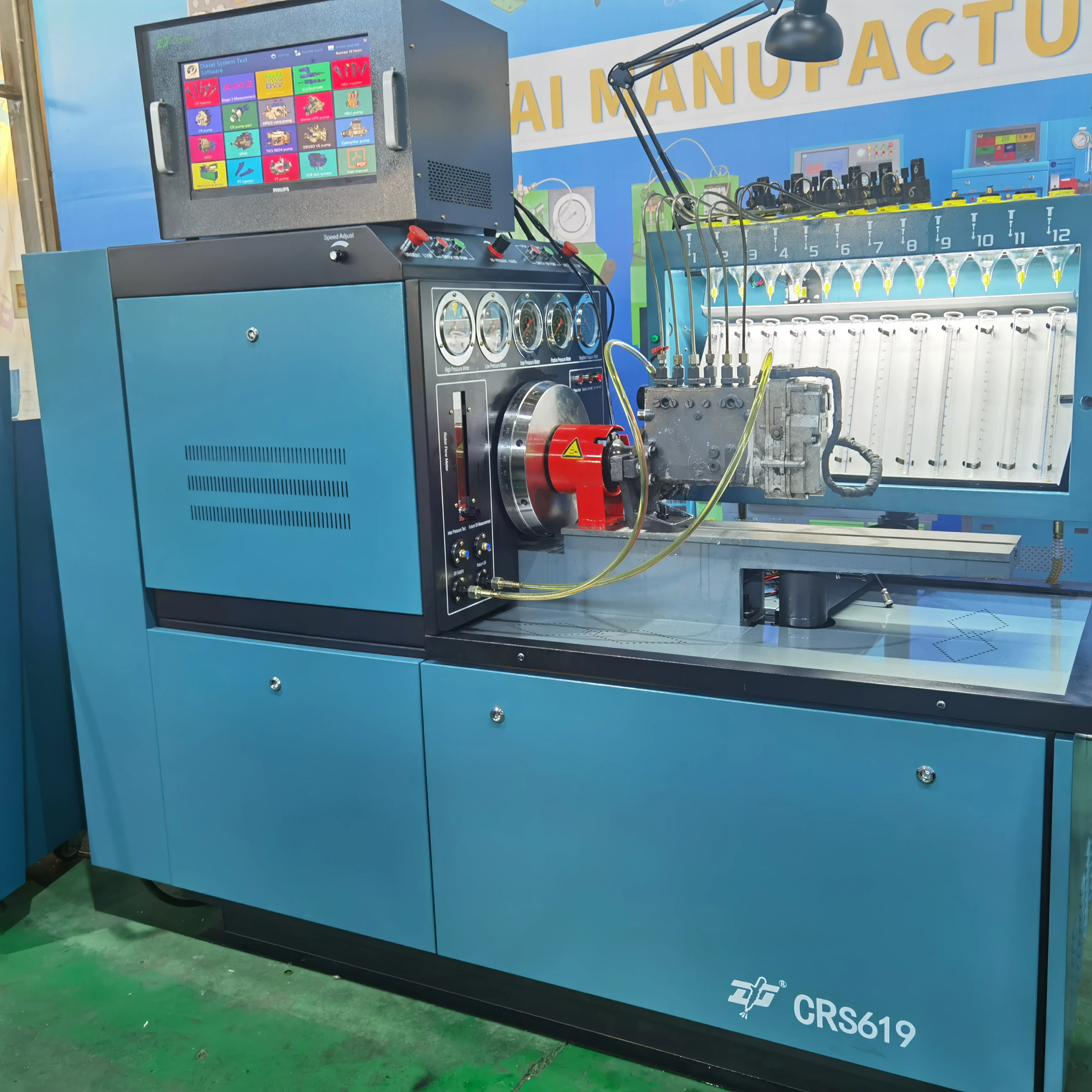 Cheap price of multifunctional test bench/CRS619 CRI CRP EUI EUP HEUI CAT320D VP37 VP44 RED4 V3V4V5 Pump Test Bench