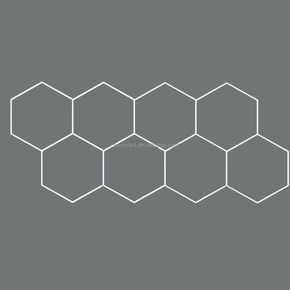 Delkon LED HEXAGON GARAGE LIGHTS HONEYCOMB FOR WORKSTATION DETAILING SHOWROOM OFFICE