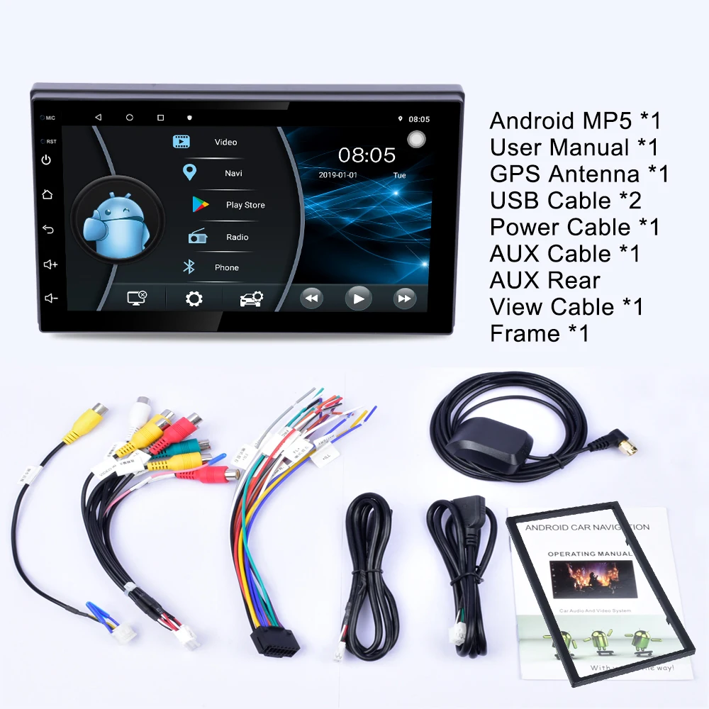  Bosstar Android автомобильный стерео dvd плеер радио с gps навигационная система для 7-дюймовый
