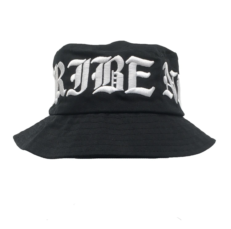 Soochic Dress Solid Black Bucket Hats For Men Outdoor Sun Visor Hat Fishing Hat With 3D Embroidered Logo