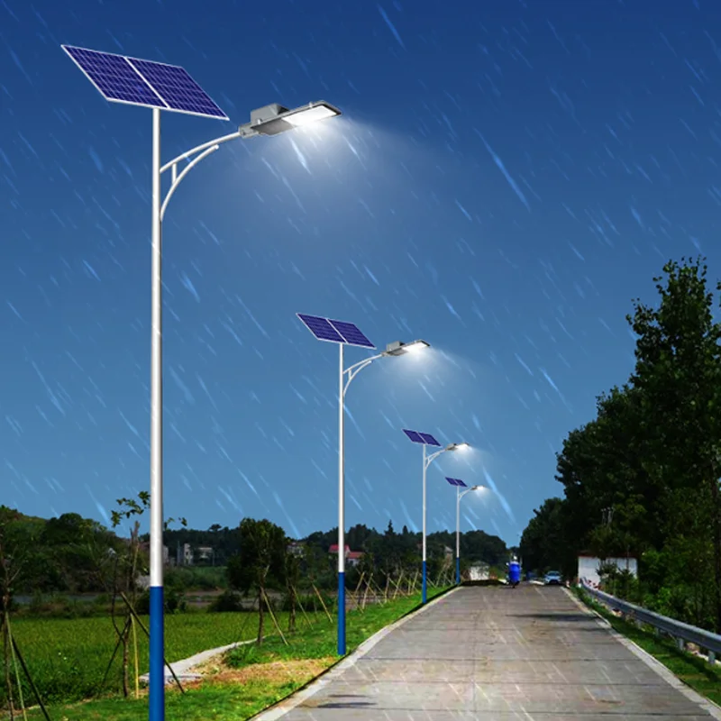 Factory Directly IP65 Sensor Outdoor Integrated Led With Remote Control  Street Light Solar Lights