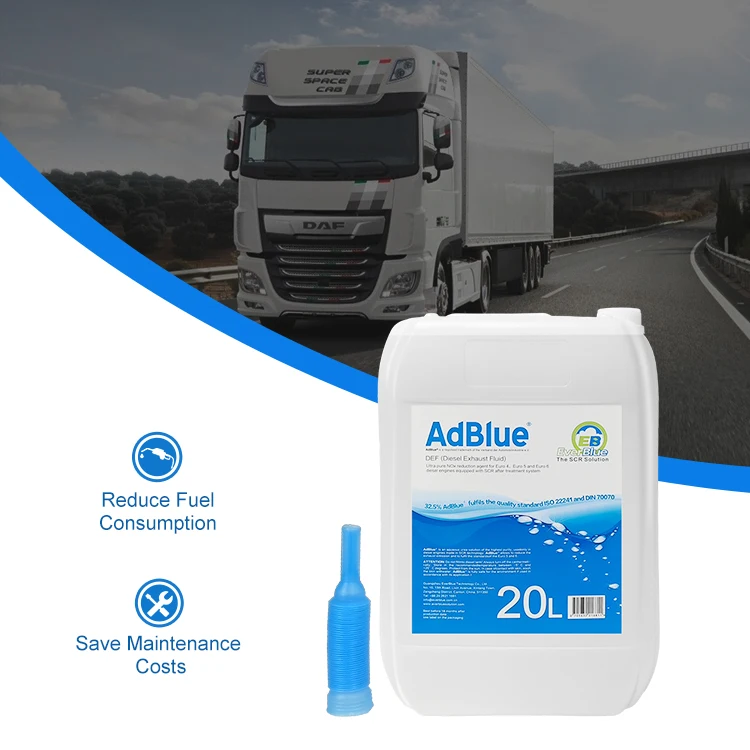Китайский завод цена VDA 32.5% adblue решение системы SCR 20 л def в дизельном баке