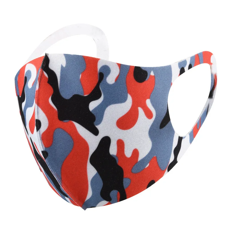 Stylish breathable anti dust colorful 3D washable wholesale reusable maskss face logo black face mask party masks