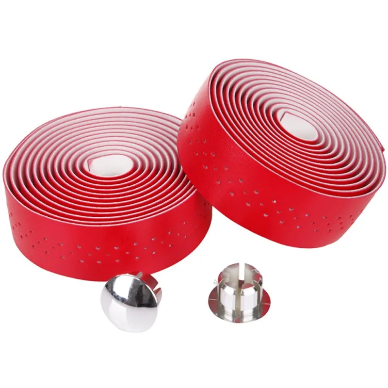 New Retro bicycle Road Bike Sports Cork Handlebar Tape+ 2 Bar plug (Retro Brown) there are holes