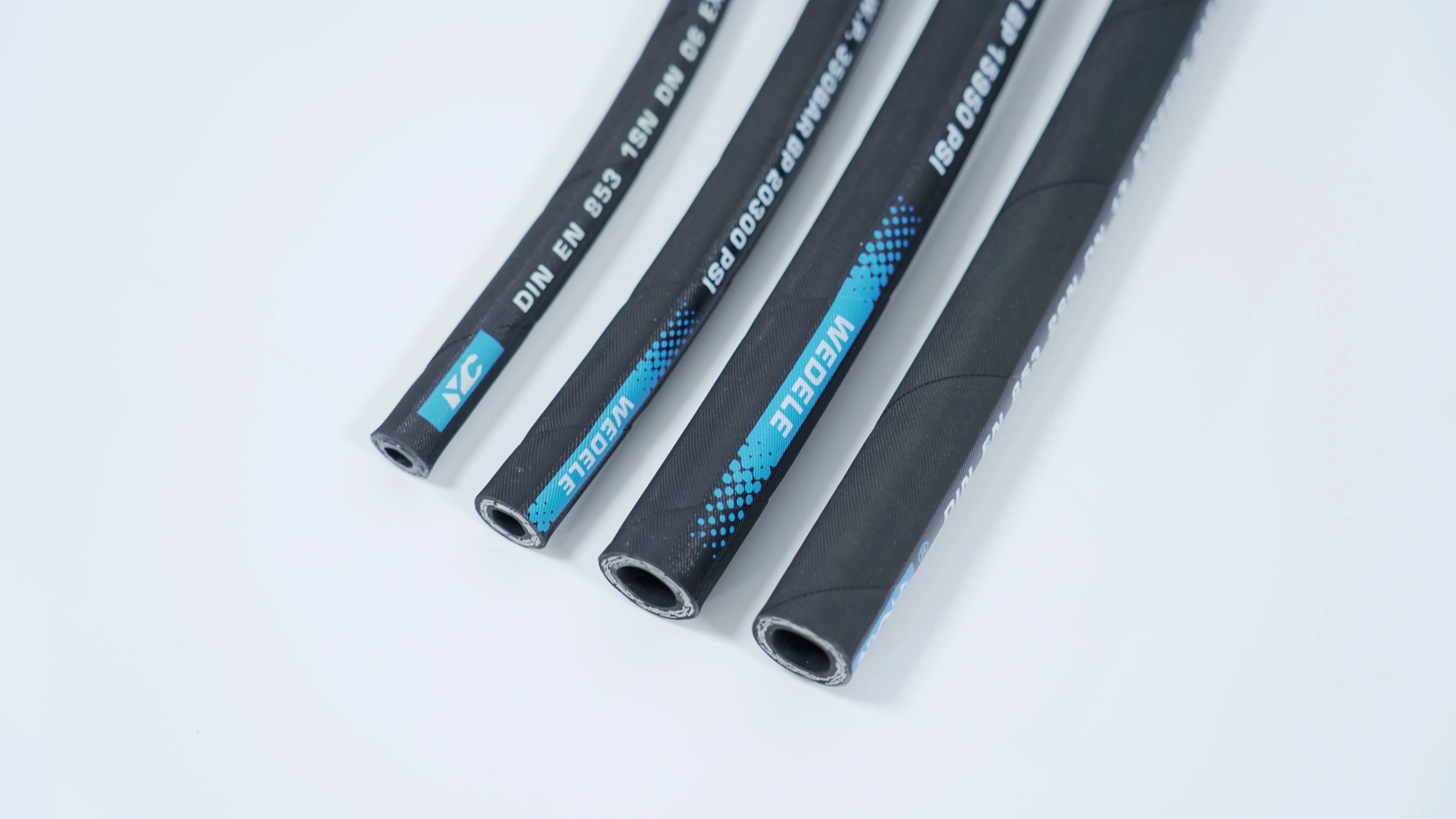 high quality stainless steel braid PTFE hose R14 from China Oil Field En857 2SC Steel Wire Reinforced braid Rubber  hydraulic