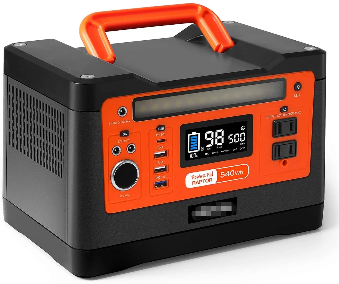
Continuous output 500W Peak power 1000W 2019 Solar Generator 110V portable power station 