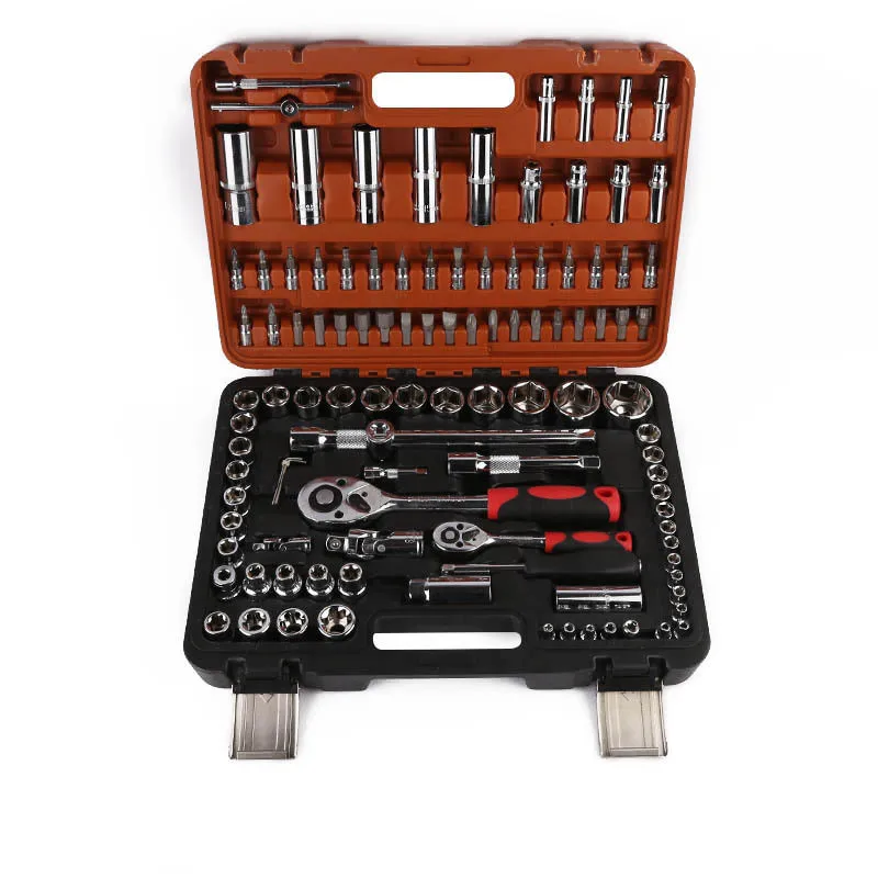 Auto repair tool socket combination auto repair 108 pieces hardware wrench socket tool set