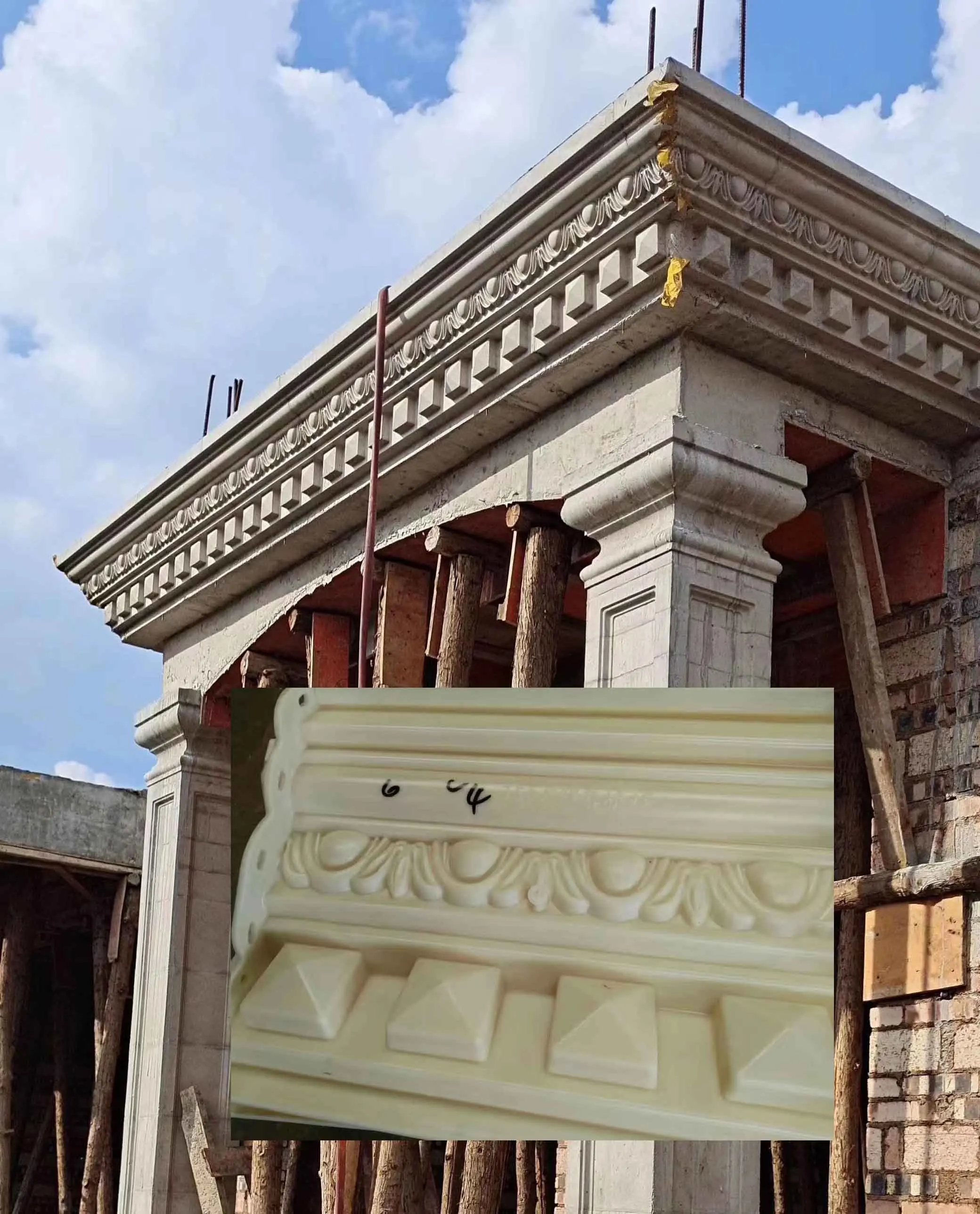 Concrete eave Molds for outdoor house roof  building