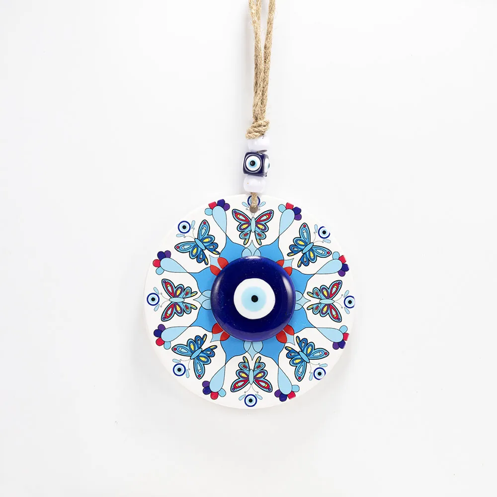 2022 New Arrived Hot Turkey Blue Evil Eye Wall Hanging Ornament Nazar Amulet Gift for House/Yard/Office/Store Ornament