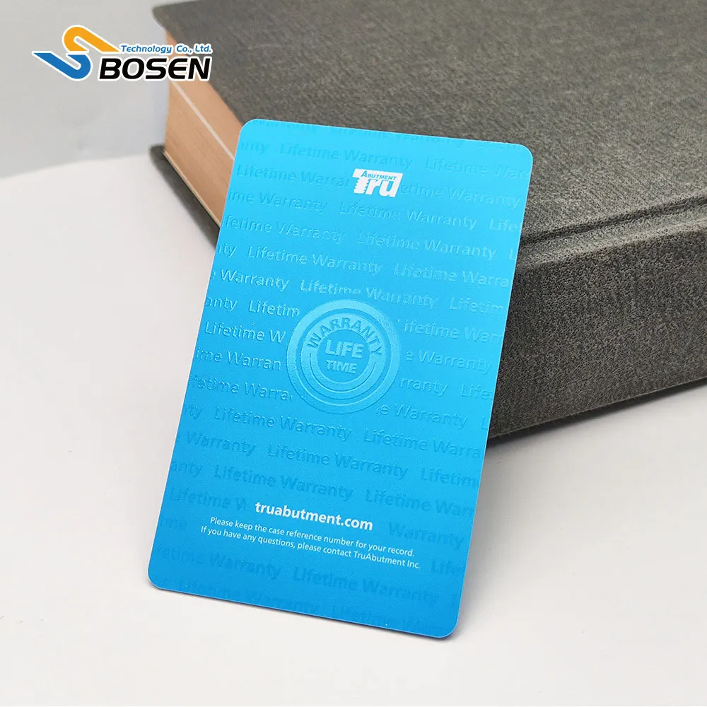 UV Spot Printed Black Plastic Material PVC Business VIP Membership Card