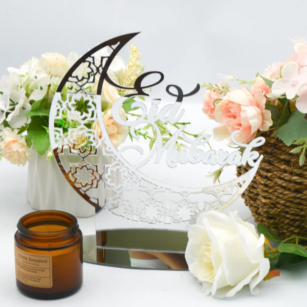 Creative Muslim Festival Acrylic Mirror Decorative 3D Light islamic art Home Decoration