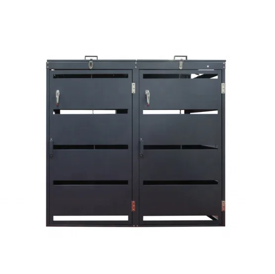 practical outdoor customized Germany popular steel KD Structure 2er garbage bin cover box