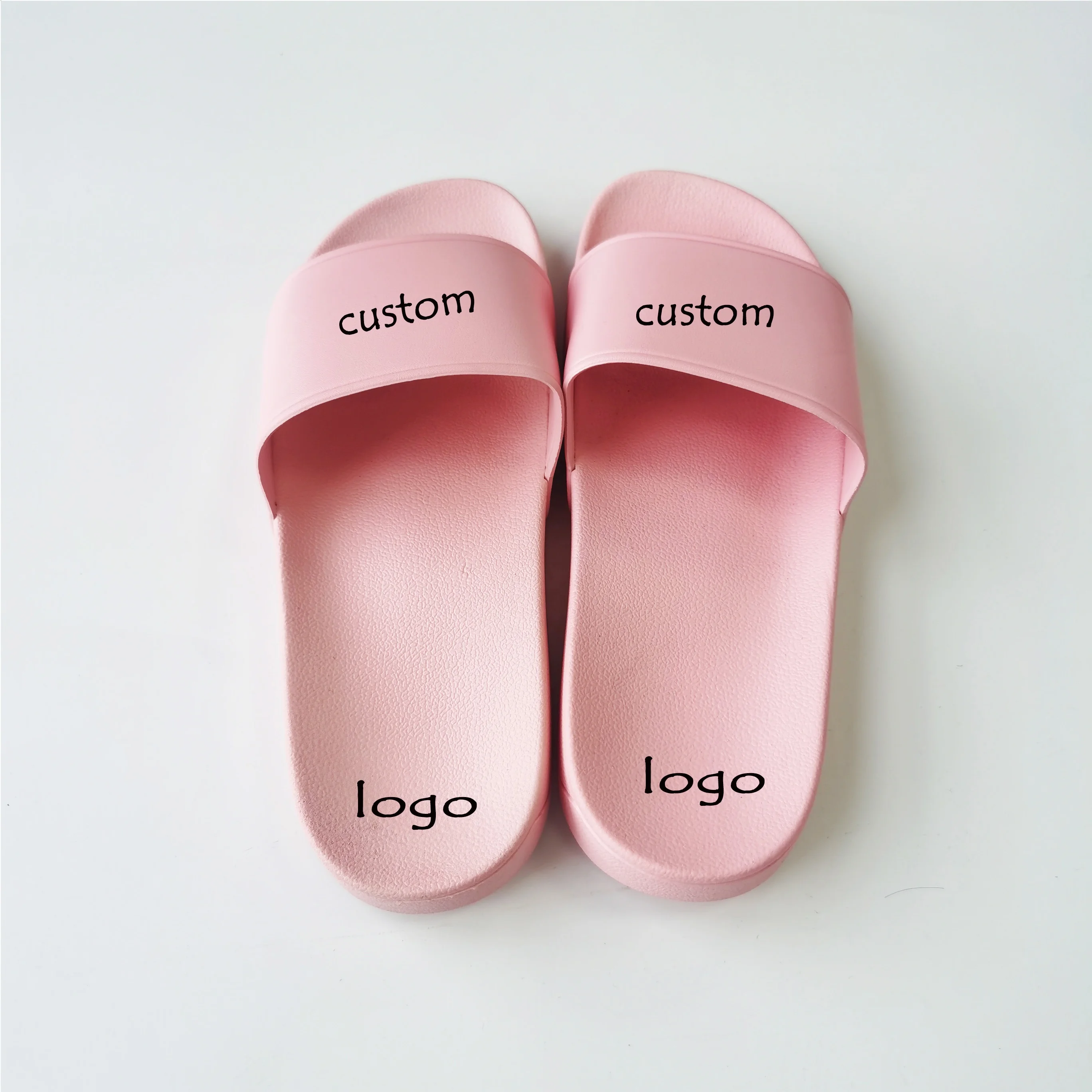 Summer fashion new cute cartoon pink panther slippers women PVC indoor slip-resistant thick soles couples slides