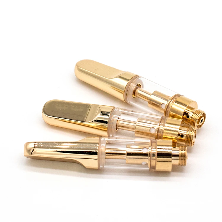 premium quality 510 thread 0.5/1ml cbd oil cartridge ceramic mouthpiece empty glass 0.5ml vape
