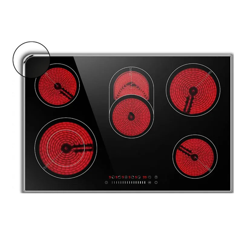 Бытовая техника Черная Керамическая стеклянная 5 горелок керамическая плита Сделано в Китае электрические бытовые кухонные изделия
