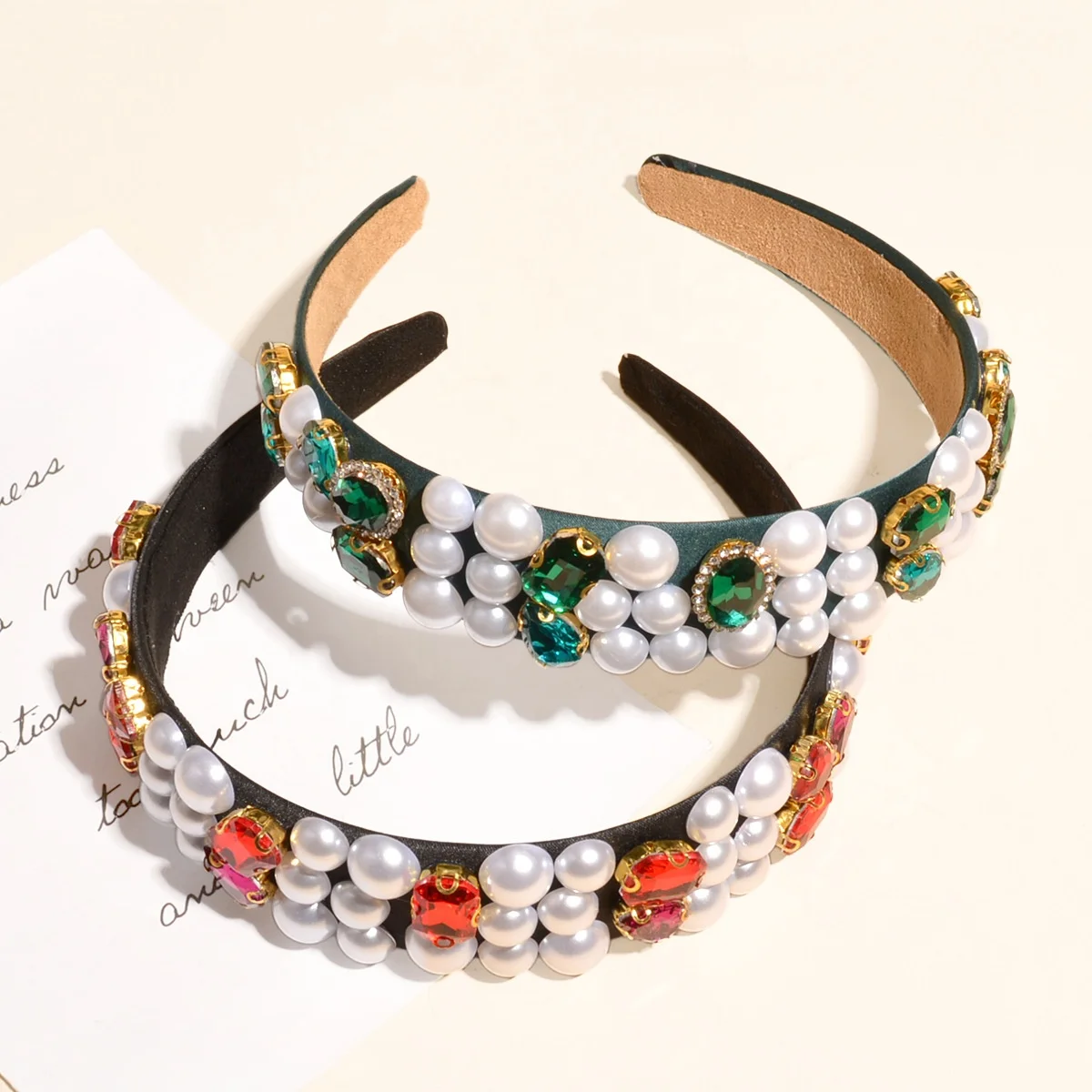 
Luxury Diamond Pearl Flower Jewelry Hairband Wholesale Fashion Crystal for woman baroque hair accessories 