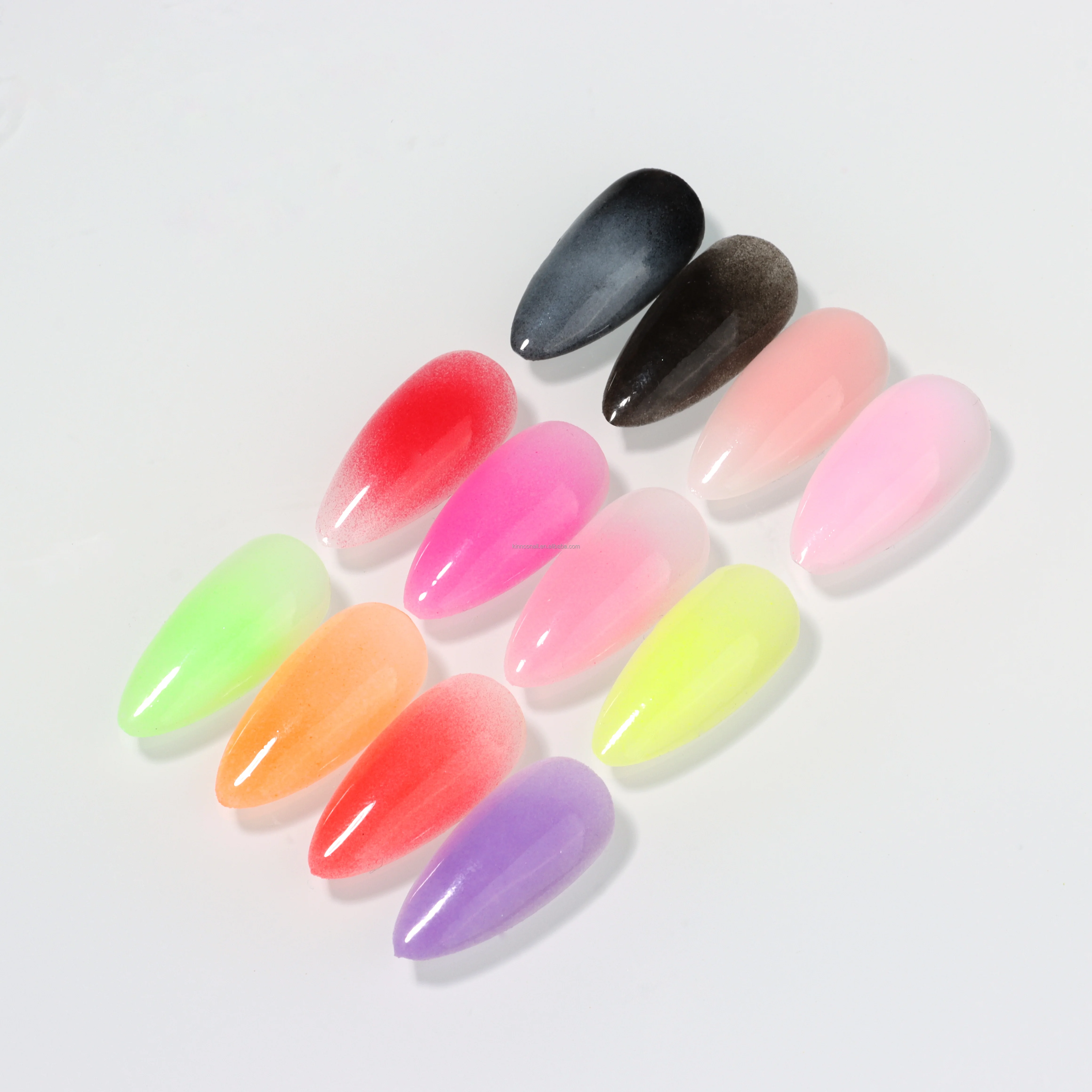 KNC Nail Pure Color B Ombre Spray Powder Nail Shadow Spray Mist Gradual Effective Pigment Powder With Spray Bottle