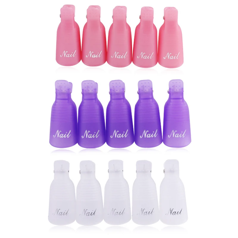 2021 New 3 colors Plastic clip Gel Nail Polish Remover