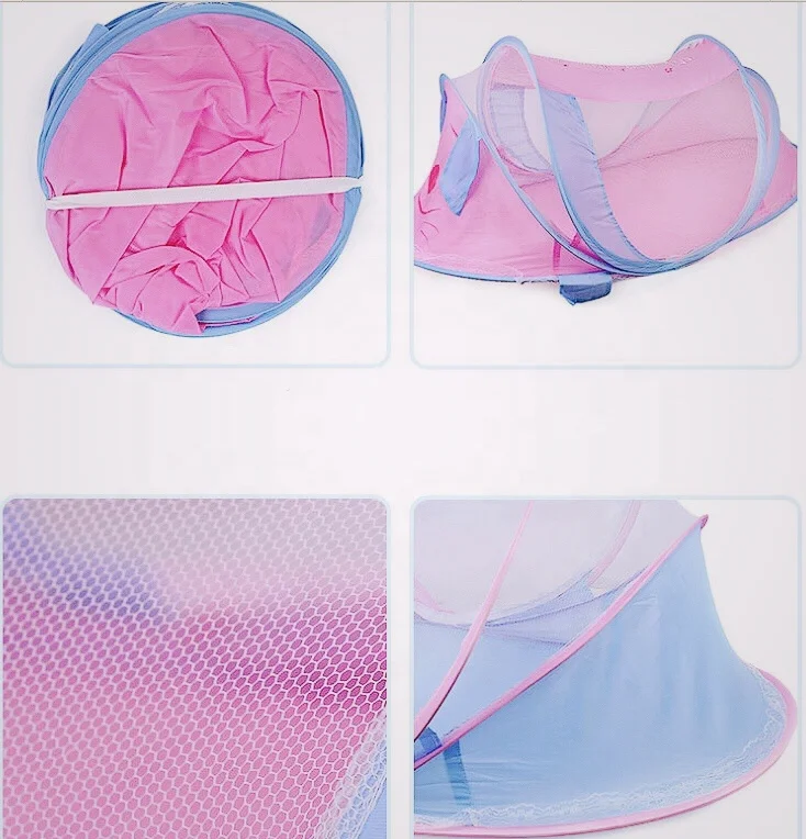2022 Foldable Infant Pop Up Cot Bed Mosquito Fold Net Tent outdoor camping tent mosquito net for kids