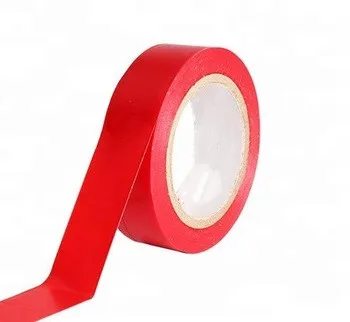 Manufacturer Red Fire Resistant PVC Log Roll Electrical Insulation Tape Jumbo Roll