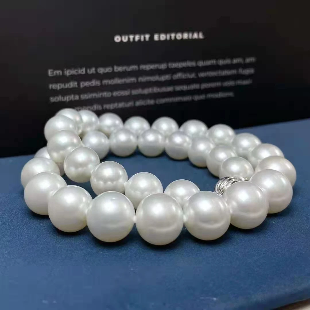 SGARIT Fine necklace jewelry 12-13mm Australian natural white pearl big jewellery hot sale