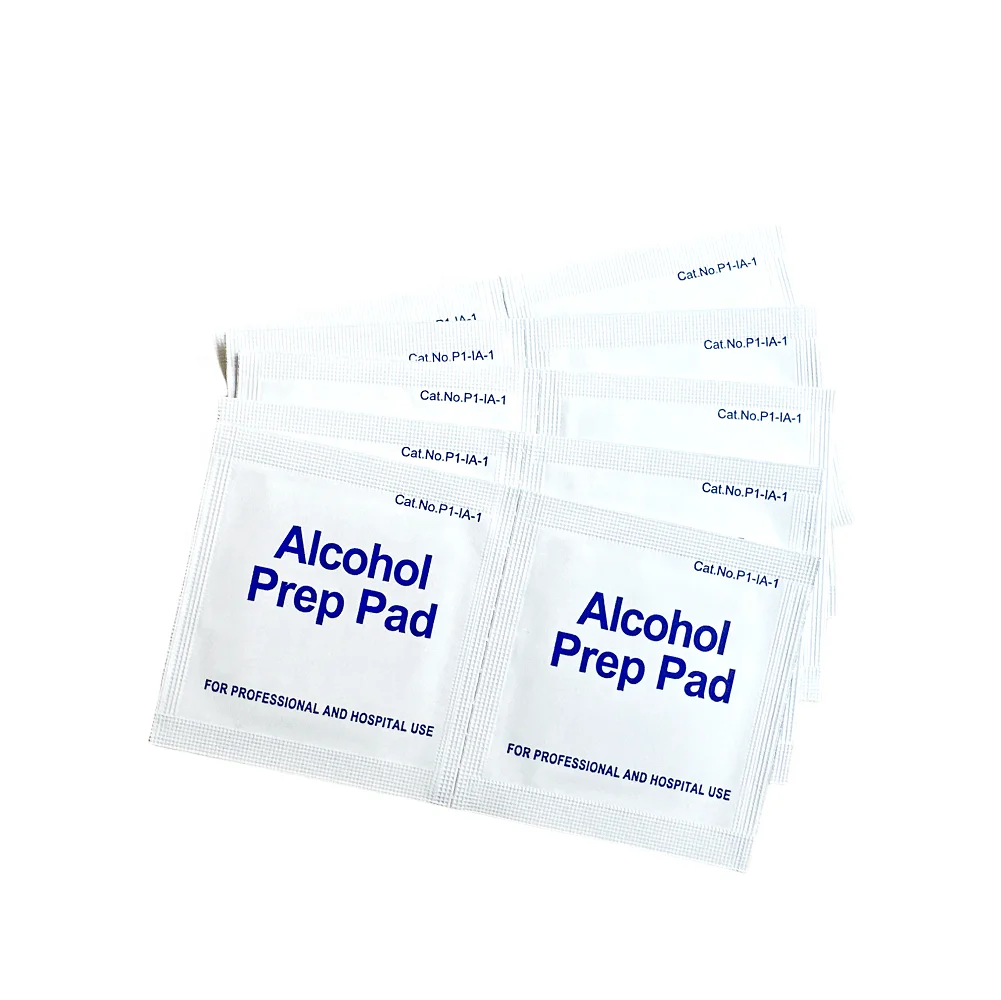 OEM Custom Logo Medical Breathable Skin-Friendly Sterile Alcohol Prep pad swab