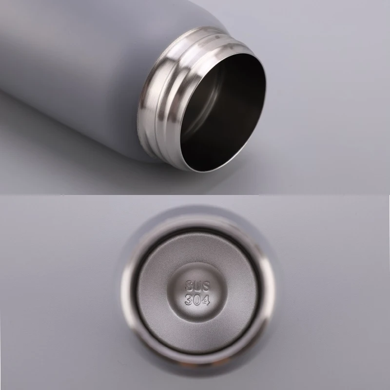 CL1C-B98 ComLom New Shape Stainless Steel Vacuum Conical Thermos with Wooden Lid and handle