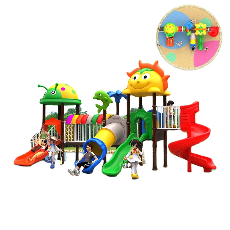 Joyeden factory  Kidsplay ladybird series commercial amusement park plastic kids outdoor playground equipment