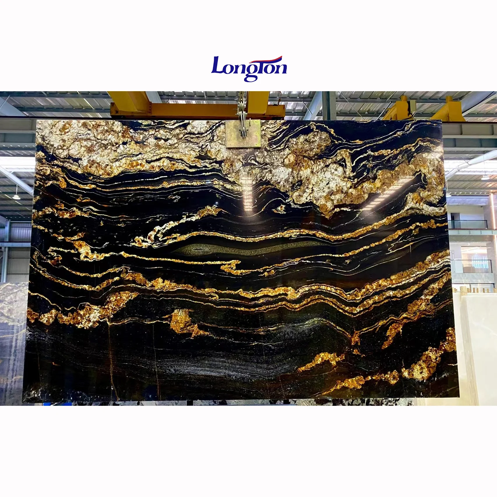 Exotic Black Gold Granite Slab Kitchen Countertop Table Top Decoration Villa Hotel Project Marble Luxury Black Taurus Quartzite