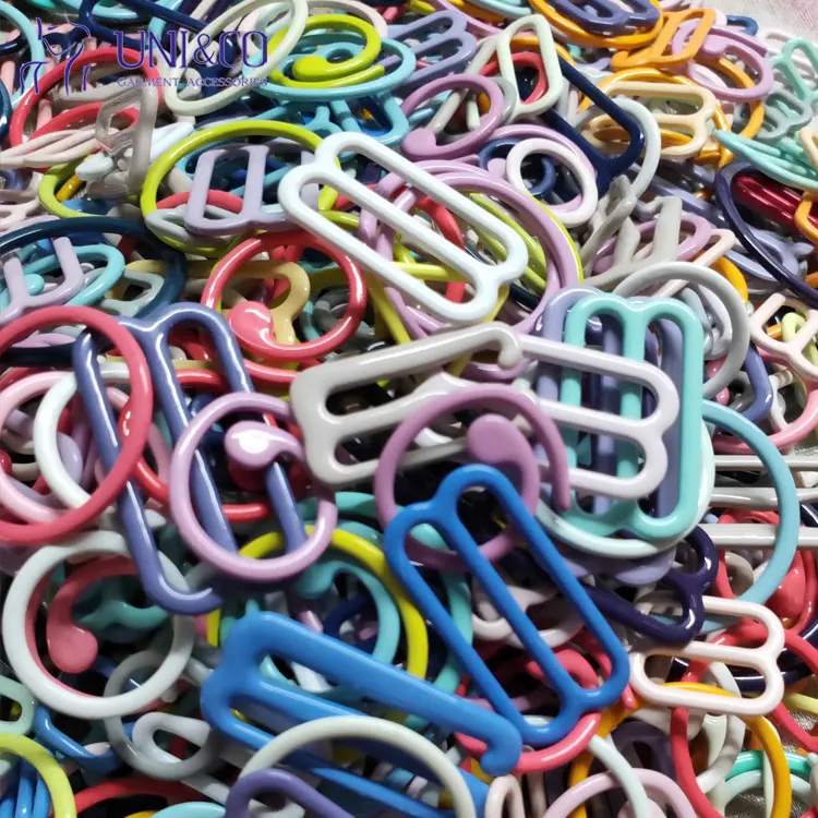 Lingerie Adjustment Strap Hardware Colored Bra Ring Slider Clips Clasp Hooks